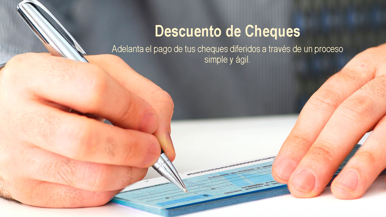Descuento de cheques de terceros