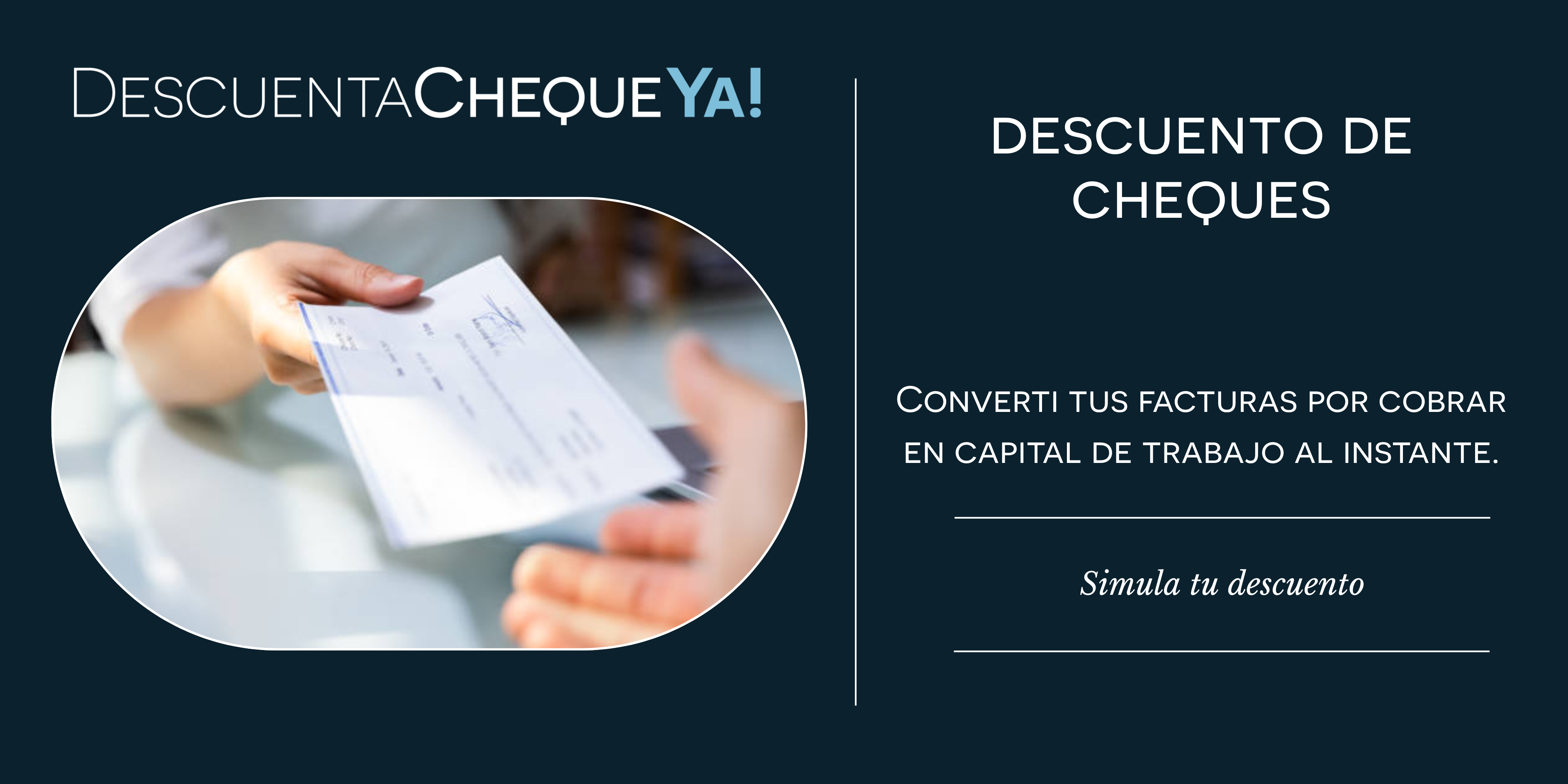 DESCUENTO DE CHEQUES DE TERCEROS